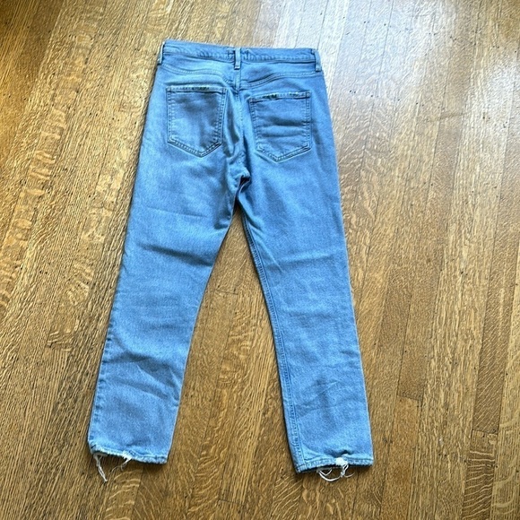AGOLDE Riley High Rise Straight Crop Jean Size 27 in volt - Picture 6 of 13